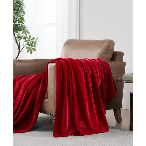 Lauren Ralph Lauren Micromink Plush King Blanket Soft Cozy MSRP $90 - Picture 1 of 4